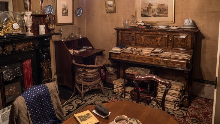 The piano in the Parlour